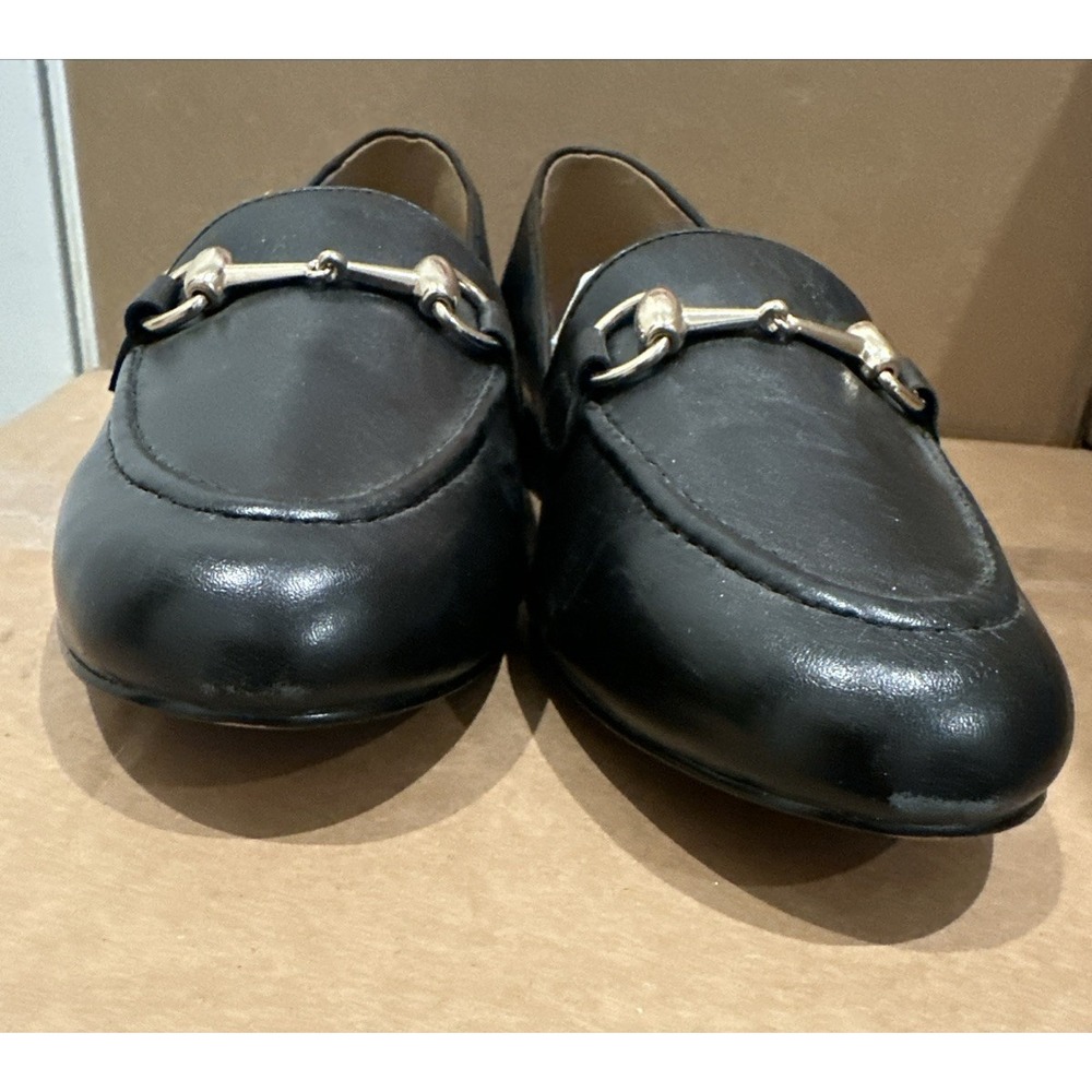 Linea Paolo Women Size Maura Essential Golden Bit Leather Loafers Classic *READ* - Picture 6 of 11